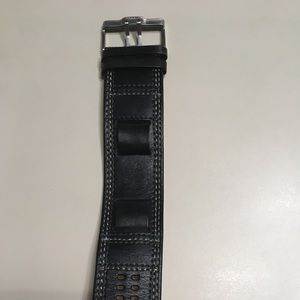 Black leather Fossil watch band